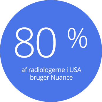 80 % af radiologerne i USA bruger Nuance