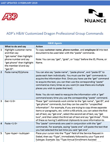 ADP H&W Commands sheet thumbnail