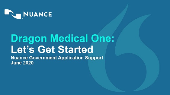 Dragon Medical One - Let's Get Started webinar thumbnail