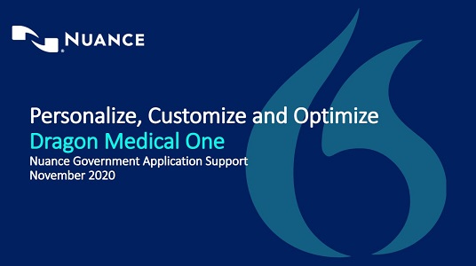 Personalize, customize and optimize Dragon Medical One webinar thumbnail