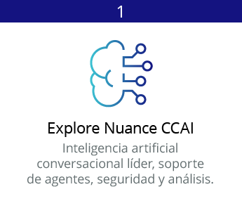 Explore la IA del centro de contacto de Nuance Explore la IA del centro de contacto de Nuance