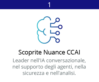 Scoprite l'IA per i contact center di Nuance Scoprite l'IA per i contact center di Nuance