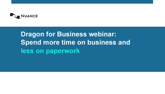 Dragon for business featured webinar