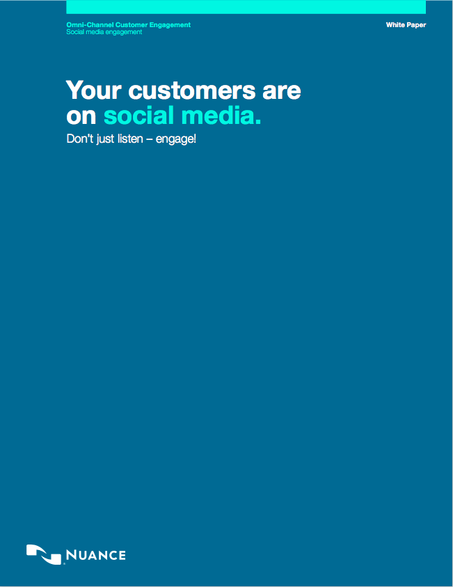 Social Media Engagement white paper icon Social Media Monitoring Listening Nuance