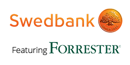 Swedbank and Forrester logos