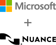 Microsoft + Nuance logo lockup