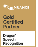 Gold Certified Partner Dragon Speech Recognition Logo