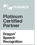 Platinum Certified Partner Dragon Speech Recognition Logo