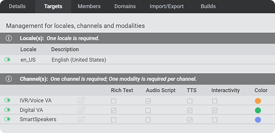 Manage project settings screenshot Manage project settings screenshot