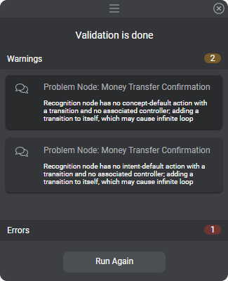 Built-in validation screenshot Built-in validation screenshot