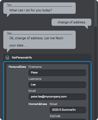 Simulate back-end responses screenshot