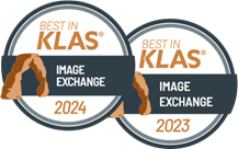 2023 + 2024 Best in KLAS Image Exchange badge