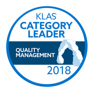 KLAS Category Leader Quality Management 2018