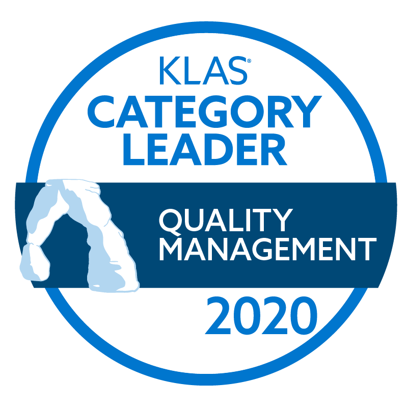 KLAS Category Leader Quality Management 2020 