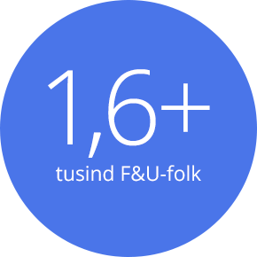 1,6 tusind F&U-folk 1,6 tusind F&U-folk