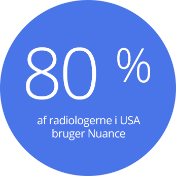 80 % af radiologerne i USA bruger Nuance 80 % af radiologerne i USA bruger Nuance