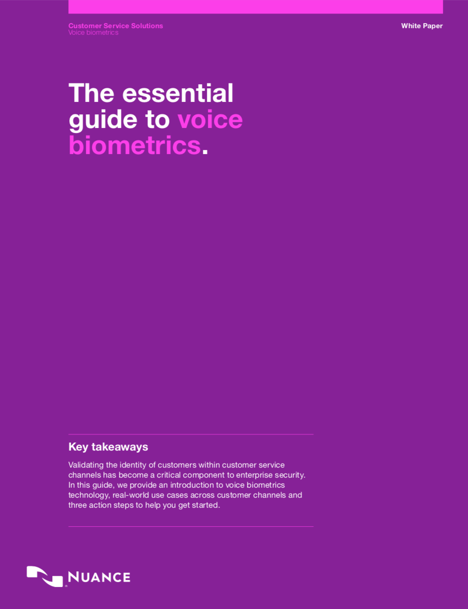 Symbol Whitepaper: Grundlegende Informationen zu Stimmbiometrie Whitepaper: Stimm- und Verhaltensbiometrie