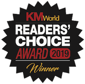 KMWorld Readers' Choice Awards 2019 Winner logo KMWorld Readers' Choice Awards 2019 Winner logo