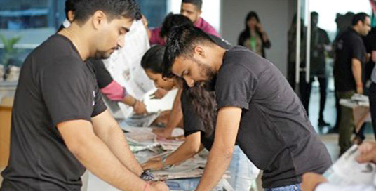 Nuance Pune employees devlier 450kgs of grain to the Kinvara Old Age home Nuance Pune employees devlier 450kgs of grain to the Kinvara Old Age home