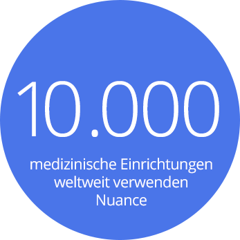 10.000 medizinische Einrichtungen weltweit verwenden Nuance