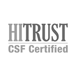 HITRUST CSF Certified logo HITRUST CSF Certified logo