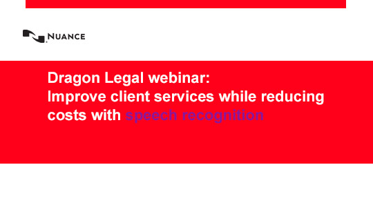 Dragon Legal webinar: Improve client services while reducing costs with speech recognition
