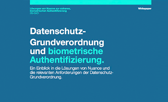 Datenschutz-Grundverordnung und biometrische Authentifizierung Datenschutz-Grundverordnung und biometrische Authentifizierung
