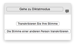 Status window - Transcription Status window - Transcription