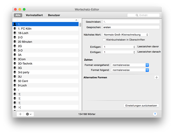 Vocabulary Editor