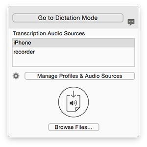 Transcription Mode Transcription Mode