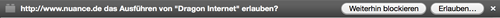 Firefox: Allow Dragon Web Extension