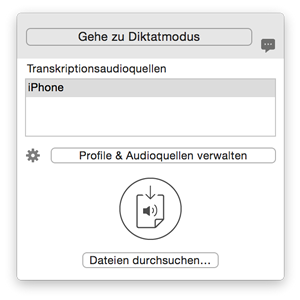 Transcription Mode Transcription Mode